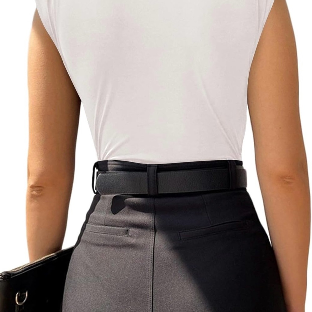 Elegant white V-neck bodysuit for women Size L - Picture 3 of 11